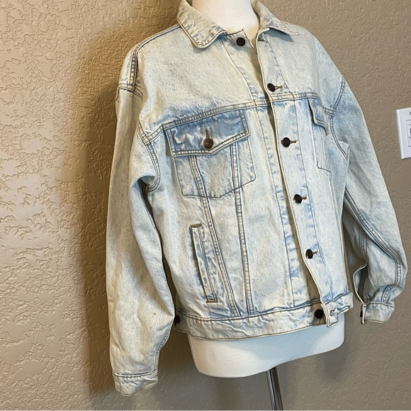 Hard Rock Cafe Retro Vintage Acid Wash 90's Denim Jacket Cancun Size M - Picture 6 of 13